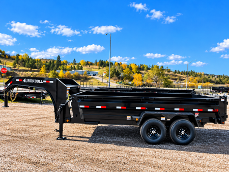 New 2027 Iron Bull 83"x16' 15k Gooseneck Dump Trailer