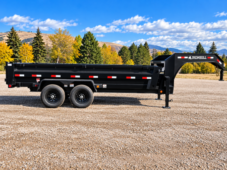 New 2027 Iron Bull 83"x16' 15k Gooseneck Dump Trailer