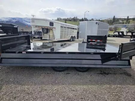 New 2027 Iron Bull 96"x16' 15k Deckover Gooseneck Dump Trailer