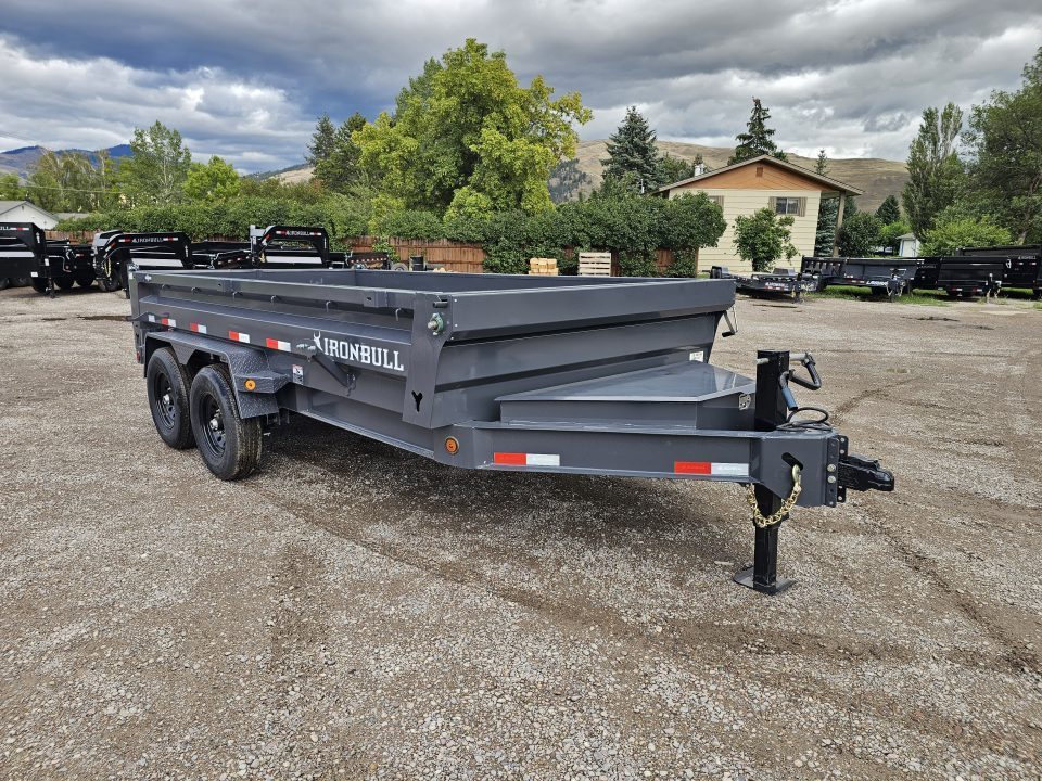 New 2027 Iron Bull 7x14 15k Low-Pro Dump Trailer
