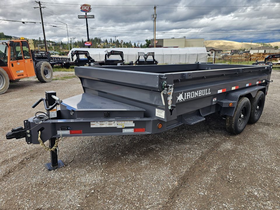 New 2027 Iron Bull 7x14 15k Low-Pro Dump Trailer