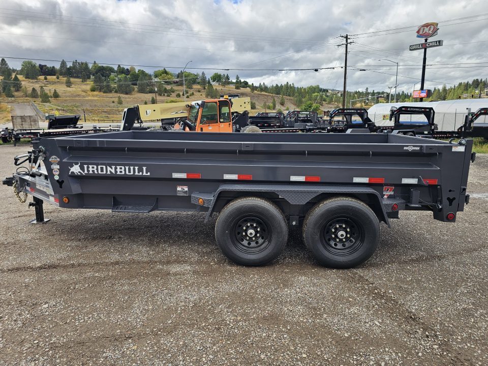 New 2027 Iron Bull 7x14 15k Low-Pro Dump Trailer