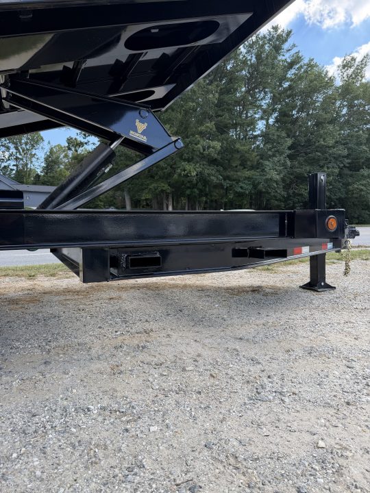 New 2027 Iron Bull Dump Trailer / DTB Series / 83" Wide x 16' Long / Scissor Hoist / Aluminum Ramps / Tarp / 24" High Sides / 2- 8,000# Electric Brake Axles / 17.5" Tires & Wheels / Matching Spare Tire & Wheel / HYD Jack / Fork Holders