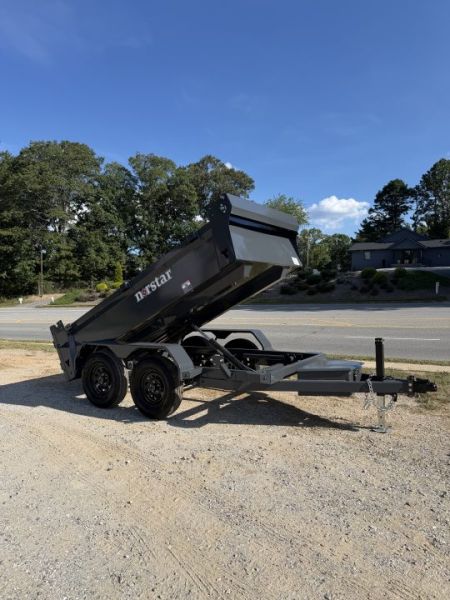 New 2027 Norstar DCB Series / 60" X 10' / 2-3,500# Electric Brake Axles / Scissor Hoist / Barn Door Rear Gates