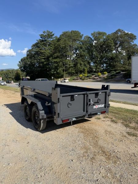 New 2027 Norstar DCB Series / 60" X 10' / 2-3,500# Electric Brake Axles / Scissor Hoist / Barn Door Rear Gates