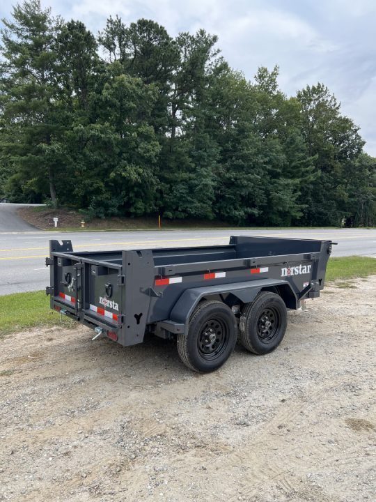 New 2027 Norstar DCB Series / 60" X 10' / 2-3,500# Electric Brake Axles / Scissor Hoist / Barn Door Rear Gates