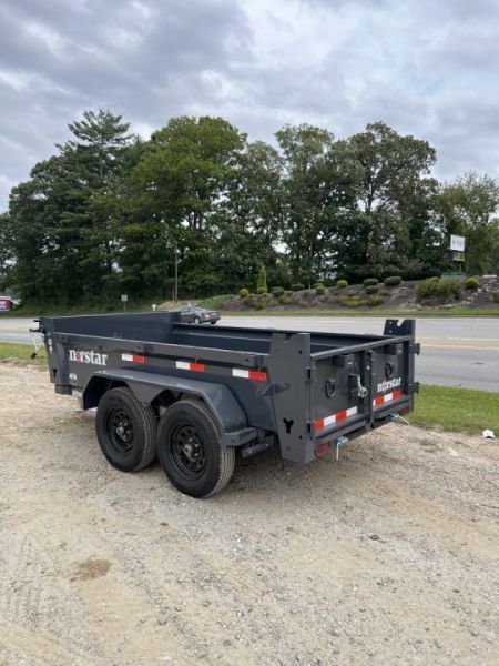 New 2027 Norstar DCB Series / 60" X 10' / 2-3,500# Electric Brake Axles / Scissor Hoist / Barn Door Rear Gates