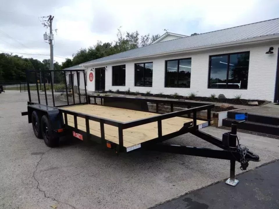 New 2027 Currahee 76x16' Landscape, 2-3500# Axles, Removable Ramp Gate