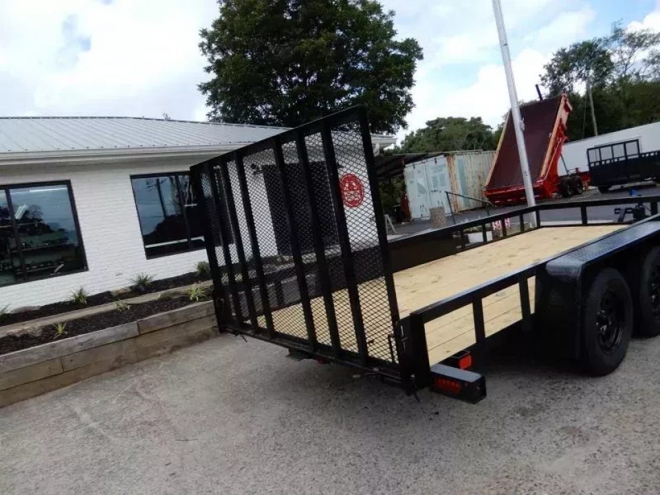 New 2027 Currahee 76x14 Landscape, 7K GVWR, Removable Ramp Gate