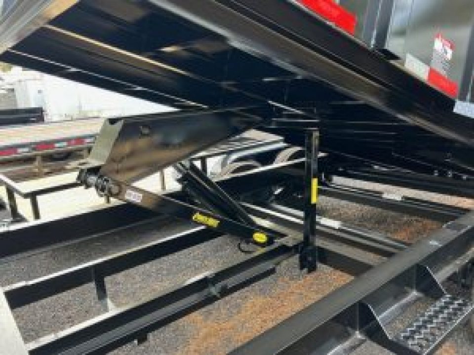 New 2026 Top Hat Trailers 7'X14' Gooseneck Dump Trailer 14000 lb G.V.W. 3' Sides Dump Trailer