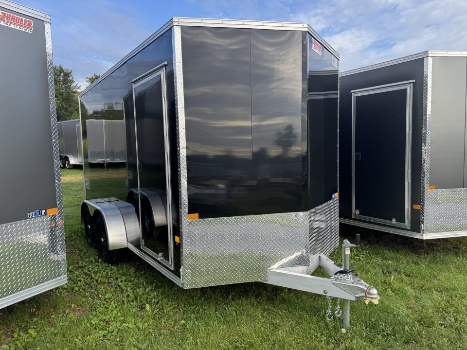 New 2027 E-Z Hauler EZEC7X14 XLT-P Cargo / Enclosed Trailer 71 SERIES, 7 FOOT 1 INCH INTERIOR HEIGHT, .080 POLY SIDES, FREE ALUMINUM WHEEL UPGRADE, TORSION AXLES