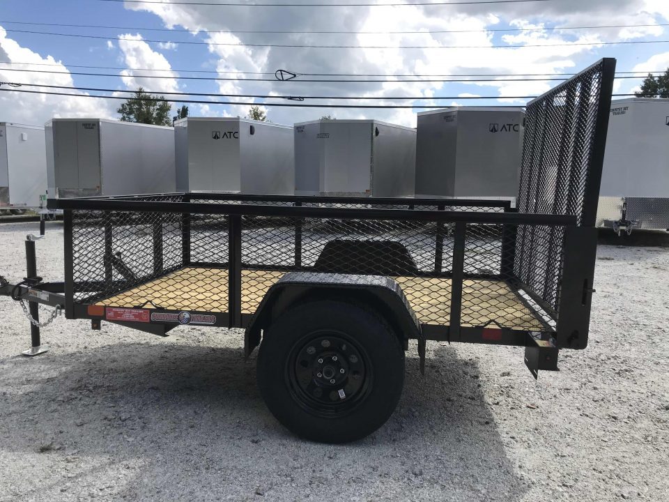 New 2027 Currahee 5x8 Landscape, 24" High Mesh Sides, Removable Ramp Gate