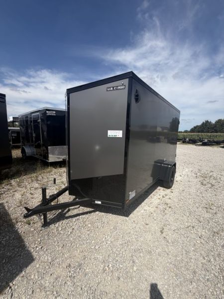 New 2027 US CARGO ENCLOSED ULAFT612SA 6X12 SA RAMP DOOR (GVW:2990) CHARCOAL