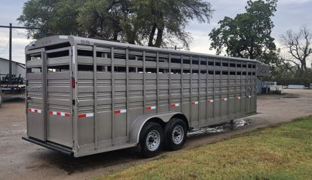 New 2026 Titan Trailer Standard 6'8 x 26' Stock Trailer