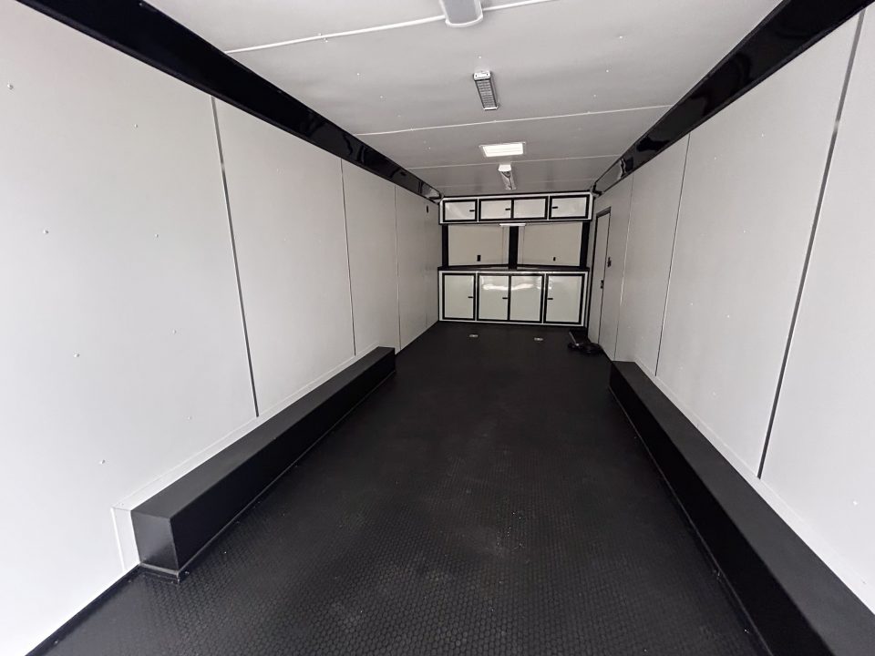 New 2027 Formula Trailers 24 FT APEX ENCLOSED CAR HAULER BLACK WITH BLACK OUT 7 FT INT HT FINISHED INTERIOR