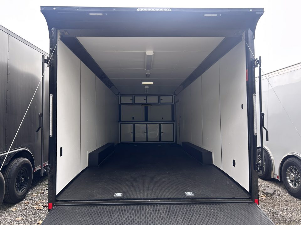 New 2027 Formula Trailers 24 FT APEX ENCLOSED CAR HAULER BLACK WITH BLACK OUT 7 FT INT HT FINISHED INTERIOR