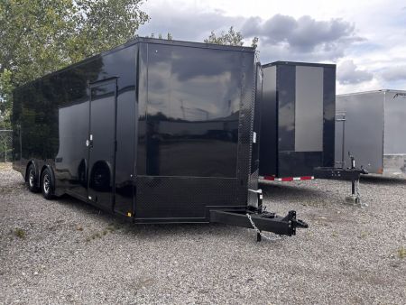 New 2027 Formula Trailers 24 FT APEX ENCLOSED CAR HAULER BLACK WITH BLACK OUT 7 FT INT HT FINISHED INTERIOR