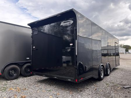New 2027 Formula Trailers 24 FT APEX ENCLOSED CAR HAULER BLACK WITH BLACK OUT 7 FT INT HT FINISHED INTERIOR