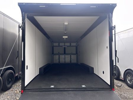 New 2027 Formula Trailers 24 FT APEX ENCLOSED CAR HAULER BLACK WITH BLACK OUT 7 FT INT HT FINISHED INTERIOR