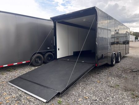 New 2027 Formula Trailers 24 FT APEX ENCLOSED CAR HAULER BLACK WITH BLACK OUT 7 FT INT HT FINISHED INTERIOR