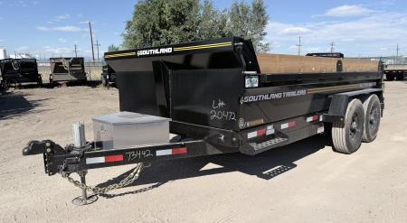 New 2027 Southland Trailers 7-14 Dump 7 Gauge Floor 8K Axles