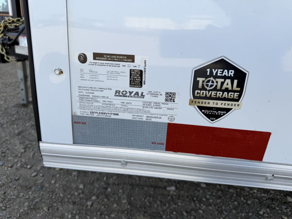 New 2027 Southland Trailers Larct52-826v-86r Cargo / Enclosed Trailer