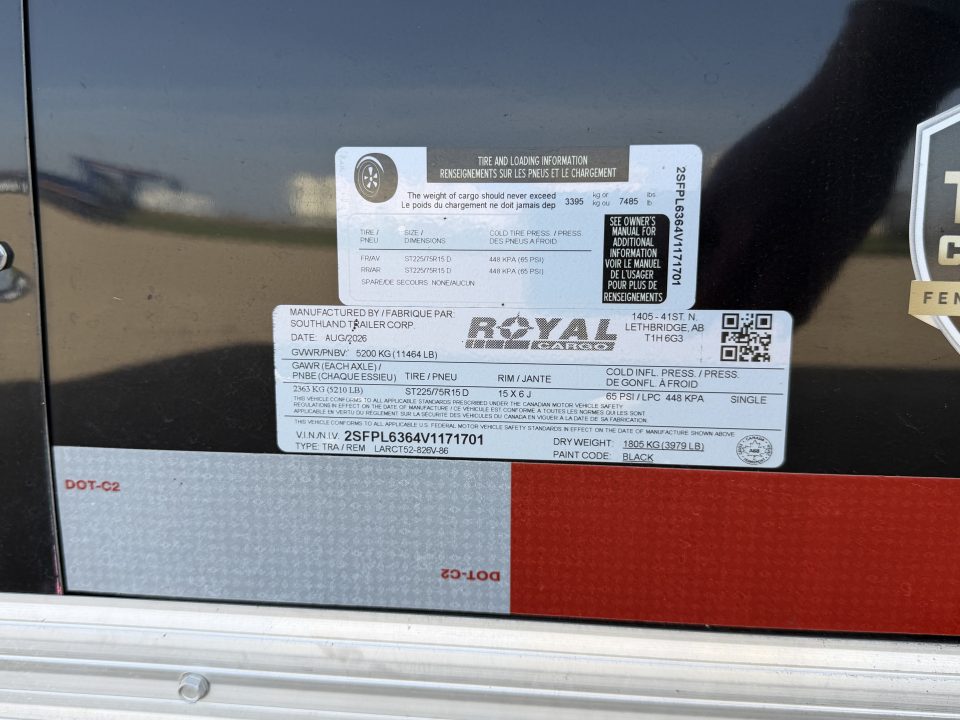 New 2027 Southland Trailers Larct52-826v-86r Cargo / Enclosed Trailer