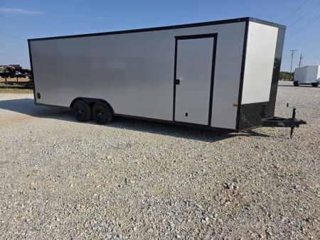 New 2027 Rock Solid Cargo 8.5X24 TANDEM 10K CARGO W/.080 SEMI-SCREWLESS EXTERIOR 7' HEIGHT BLACKOUT TRIM& REAR RAMP DOOR