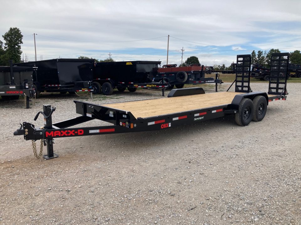 New 2027 MAXX-D 83x24 TANDEM 14K EQUIPMENT W/ 2' DOVE & STAND UP RAMPS Equipment Trailer