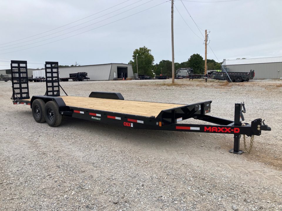 New 2027 MAXX-D 83x24 TANDEM 14K EQUIPMENT W/ 2' DOVE & STAND UP RAMPS Equipment Trailer