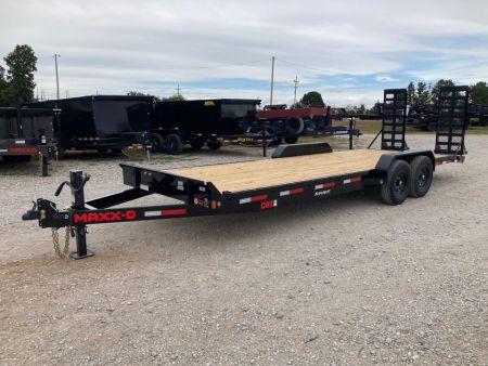 New 2027 MAXX-D 83x24 TANDEM 14K EQUIPMENT W/ 2' DOVE & STAND UP RAMPS Equipment Trailer