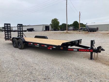 New 2027 MAXX-D 83x24 TANDEM 14K EQUIPMENT W/ 2' DOVE & STAND UP RAMPS Equipment Trailer