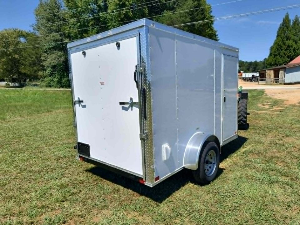 New 2027 Seed Cargo 6x10 Single Axle Enclosed Trailer w/Rear Ramp