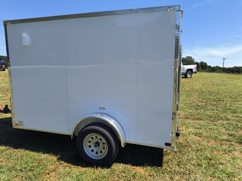 New 2027 Seed Cargo 6x10 Single Axle Enclosed Trailer w/Rear Ramp