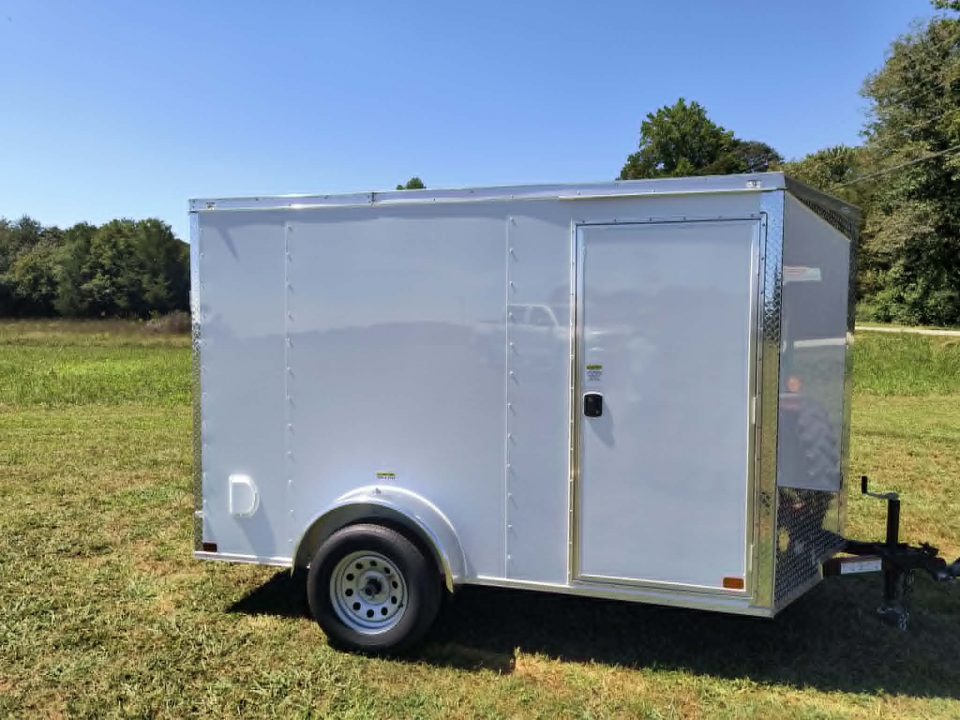 New 2027 Seed Cargo 6x10 Single Axle Enclosed Trailer w/Rear Ramp