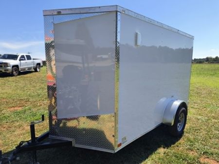 New 2027 Seed Cargo 6x10 Single Axle Enclosed Trailer w/Rear Ramp