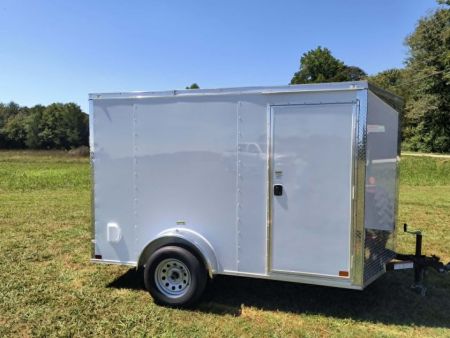 New 2027 Seed Cargo 6x10 Single Axle Enclosed Trailer w/Rear Ramp