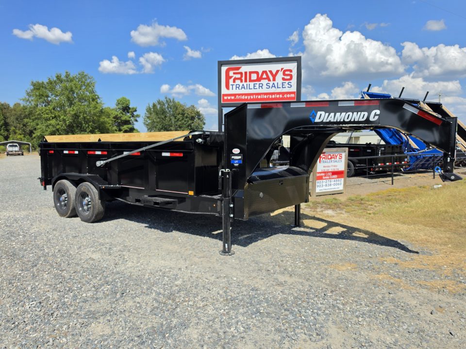 New 2027 Diamond C LPT210 16' LPT210 16' x 82" 10K Axles Gooseneck Pacesetter Edition