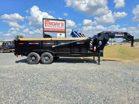 New 2027 Diamond C LPT210 16' LPT210 16' x 82" 10K Axles Gooseneck Pacesetter Edition