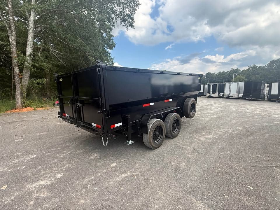 New 2026 Oak Ridge 7x16x4 20k Dump Trailer Hyd Jack