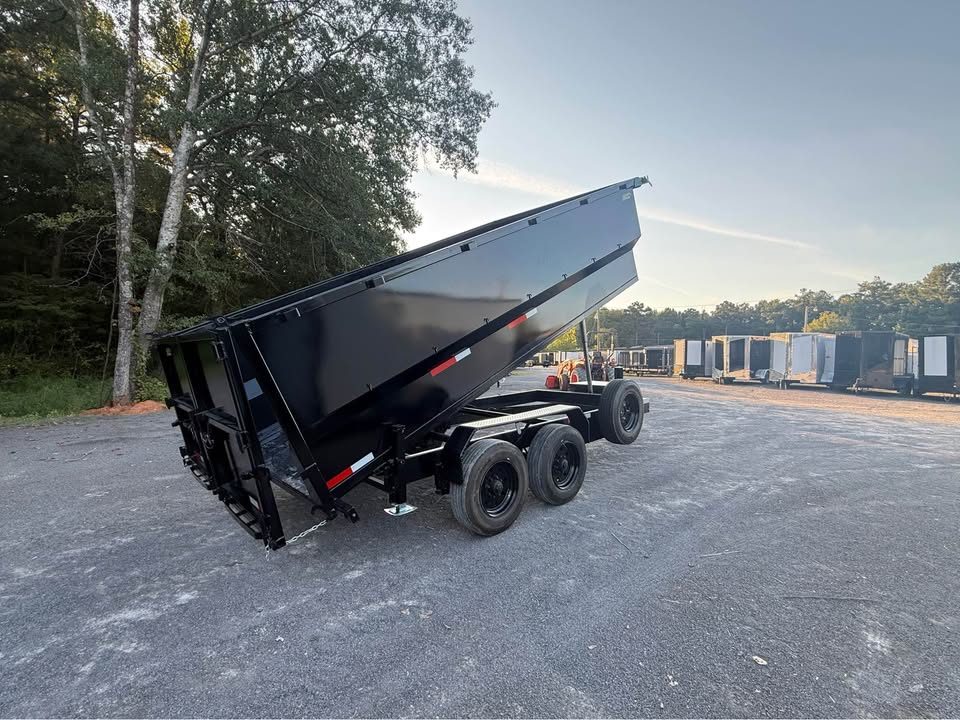 New 2026 Oak Ridge 7x16x4 20k Dump Trailer Hyd Jack