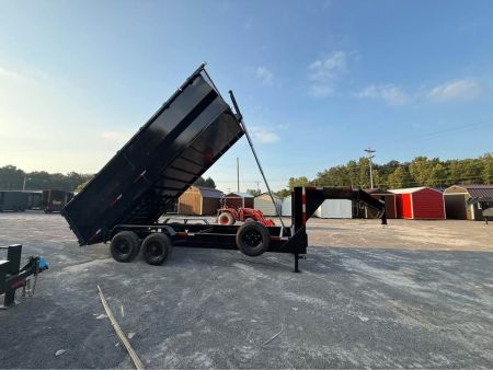 New 2026 Oak Ridge 7x16x4 20k Dump Trailer Hyd Jack