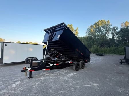 New 2026 Oak Ridge 7x16x4 20k Dump Trailer Hyd Jack