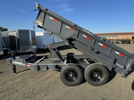 New 2027 LAMAR TRAILERS 83x12 14K DL27 Dump Trailer 24  SIDES