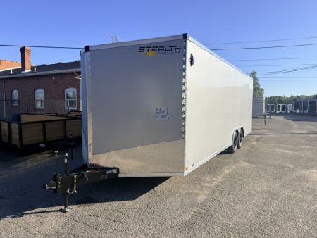 New 2027 Stealth Titan 8.5 x 24 Enclosed Car Hauler with Ramp 10K GVW with 7ft interior and Screwless Exterior