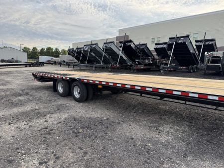 New 2027 Behnke FB8X32GNHBT-24EH Flatbed Trailer