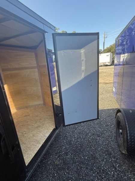 New 2027 Quality Cargo 6x12 Black Enclosed Trailer | Single Axle | Blackout Package | 2,990 GVWR