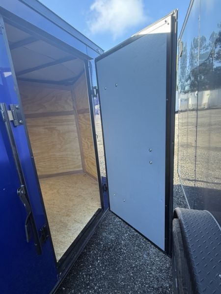 New 2027 Quality Cargo 6x12 Indigo Blue Enclosed Trailer | Single Axle | Blackout Package Cargo / Enclosed Trailer