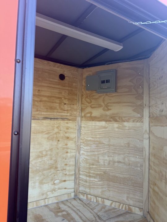 New 2027 Quality Cargo 6x12 Concession Trailer | Orange | Blackout Package | 30 AMP Electrical Concession