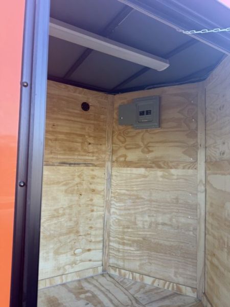 New 2027 Quality Cargo 6x12 Concession Trailer | Orange | Blackout Package | 30 AMP Electrical Concession